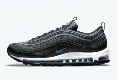 Nike Air Max 97 带有反光细节和赛车蓝风格