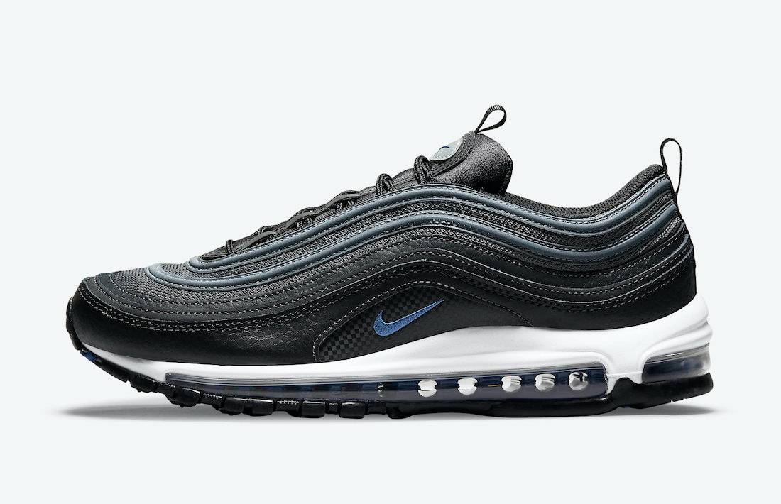 Nike Air Max 97 带有反光细节和赛车蓝风格