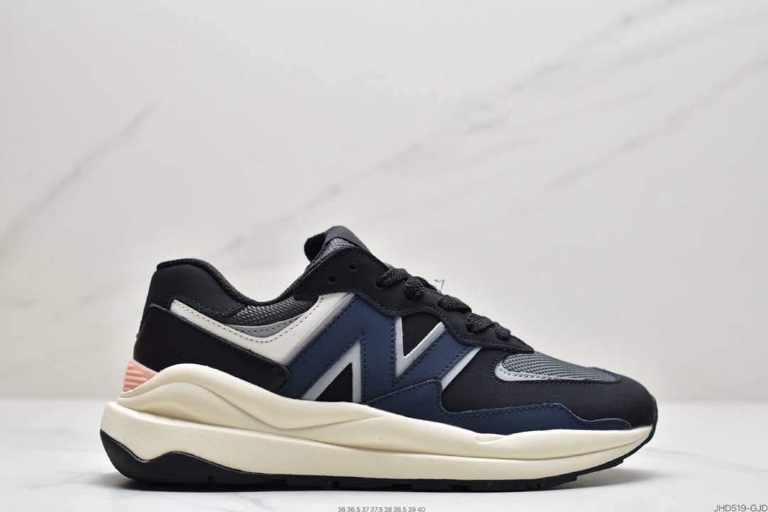 NB新百伦New Balance M5740系列复古老爹风休闲运动慢跑鞋“黑午夜蓝银灰白粉”W5740LB