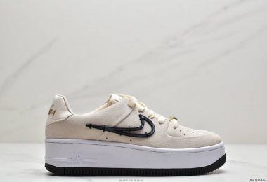 Nike Air Force 1 Sage Low 鼠尾草低帮 轮廓塑料Swoosh标志 空军一号休闲板鞋