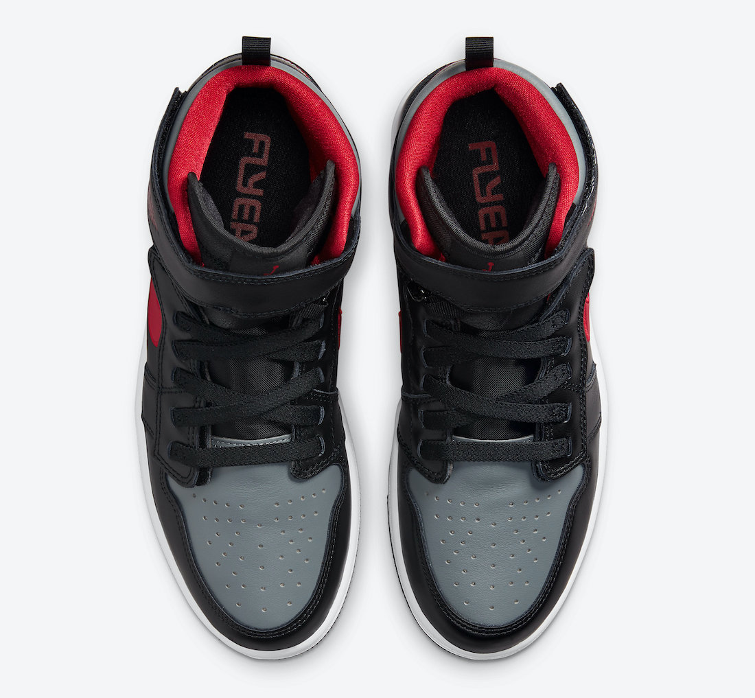 Air Jordan 1 FlyEase Black Gym Red Smoke Grey CQ3835-006 发售日期