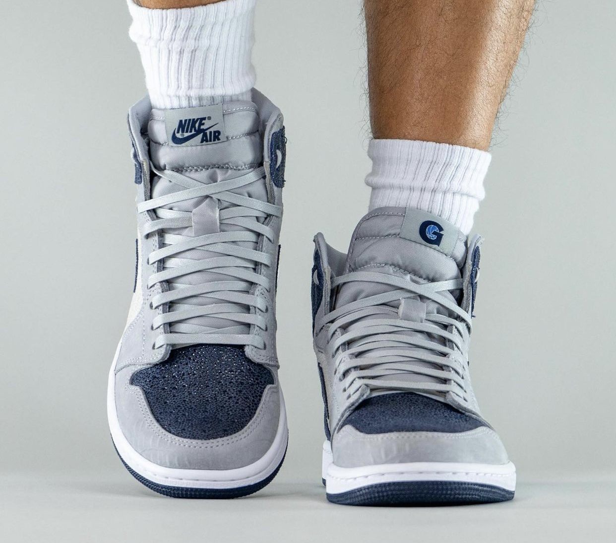 Air Jordan 1 Georgetown Hoyas PE 上脚