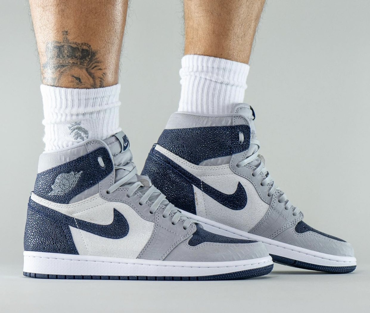 Air Jordan 1 Georgetown Hoyas PE 上脚