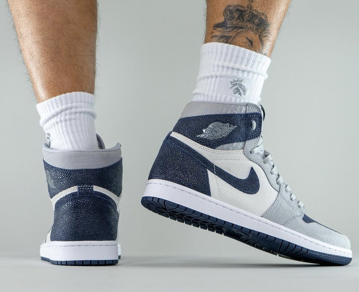 Air Jordan 1 Georgetown Hoyas PE 上脚