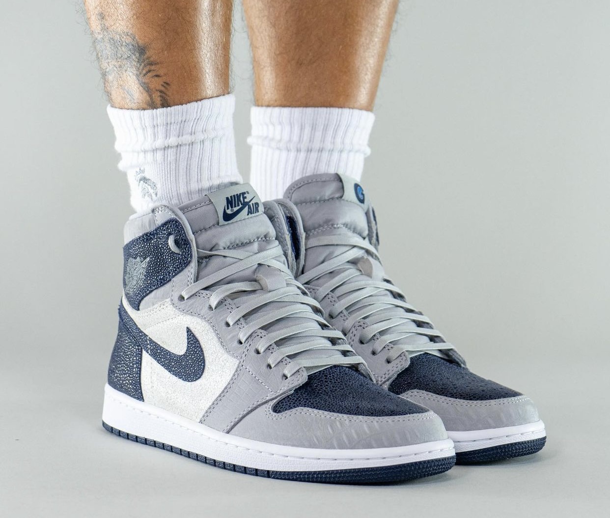 Air Jordan 1 Georgetown Hoyas PE 上脚