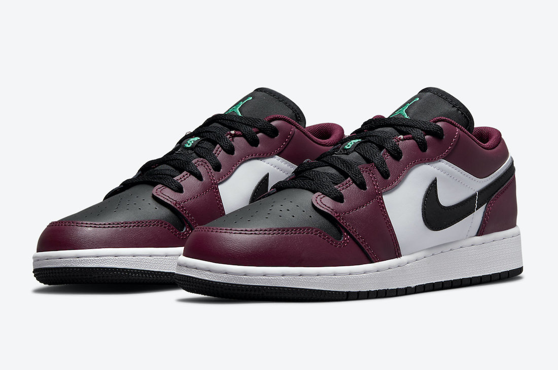 Air Jordan 1 Low SE GS Dark Beetroot Black Roma Green DM0589-635 发售日期