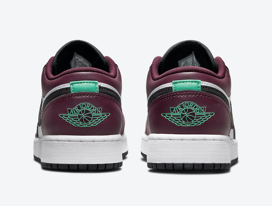 Air Jordan 1 Low SE GS Dark Beetroot Black Roma Green DM0589-635 发售日期