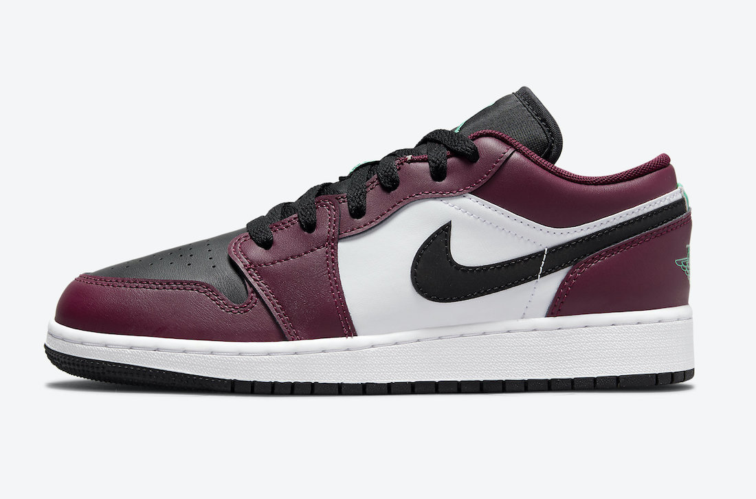 Air Jordan 1 Low SE GS Dark Beetroot Black Roma Green DM0589-635 发售日期