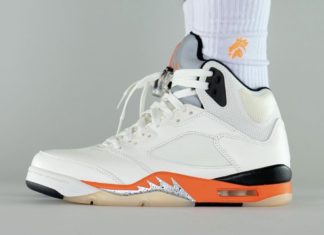 Air Jordan 5 “Shattered Backboard” 上脚照片