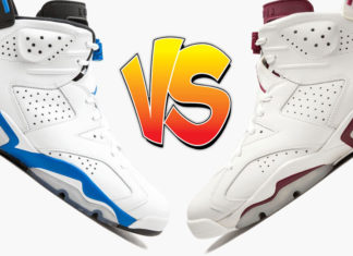 更好的 Air Jordan 6：“运动蓝”或“栗色”