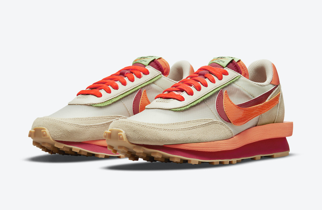 Clot Sacai Nike LDWaffle Orange Blaze DH1347-100 发布日期