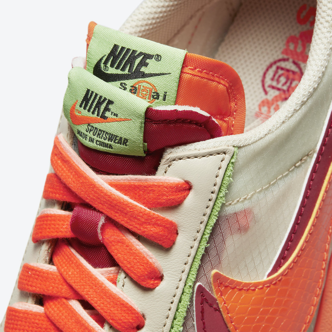 Clot Sacai Nike LDWaffle Orange Blaze DH1347-100 发布日期