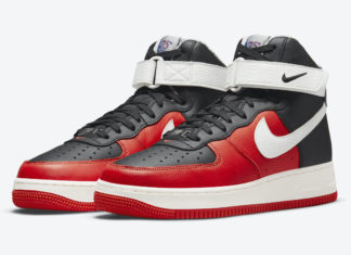 NBA x Nike Air Force 1 High 以黑色和红色亮相