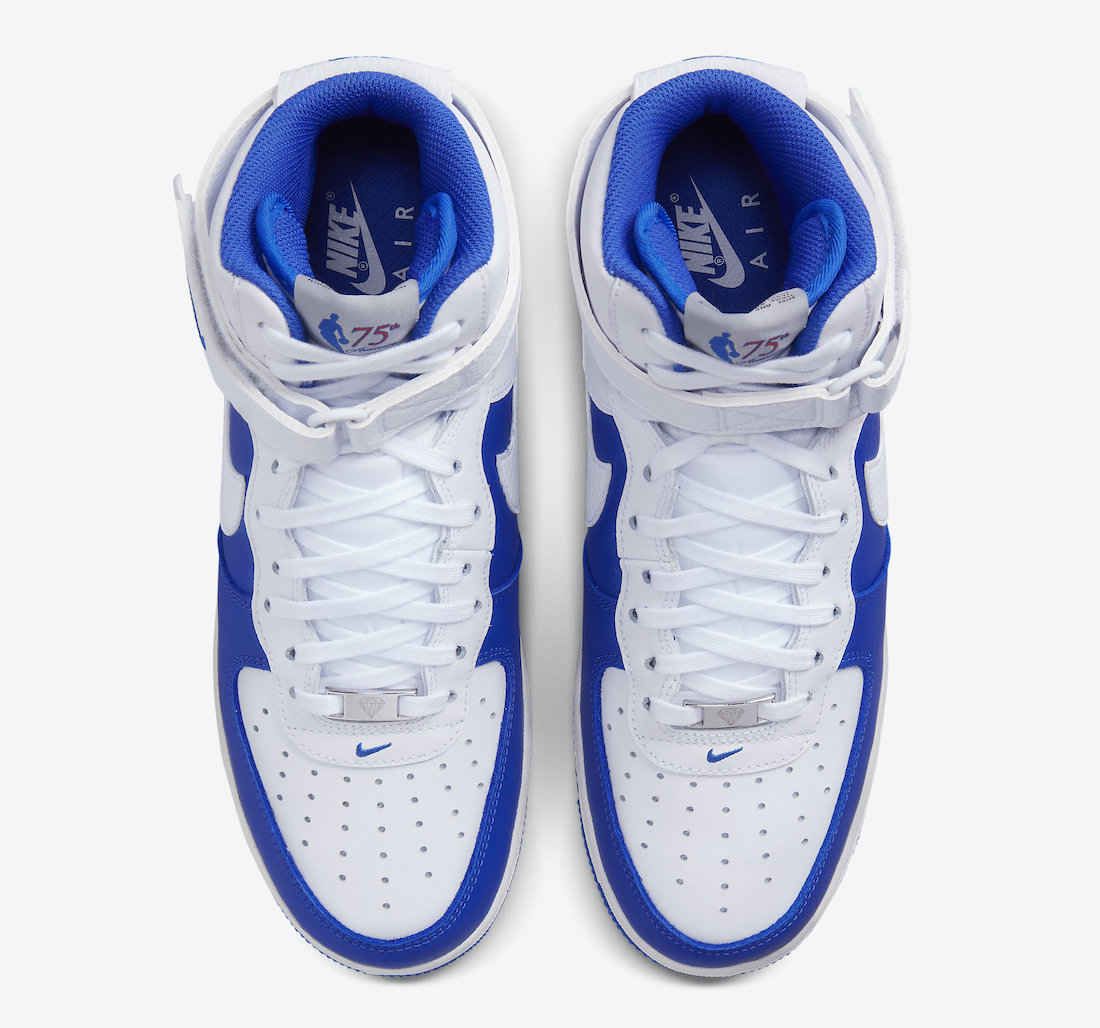 NBA Nike Air Force 1 High White Hyper Royal DC8870-100 发售日期