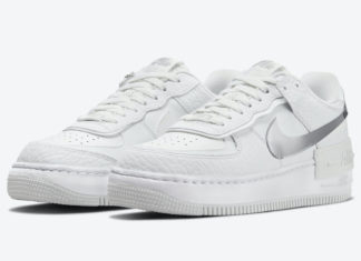 Nike Air Force 1 Shadow 细节化镀铬覆层