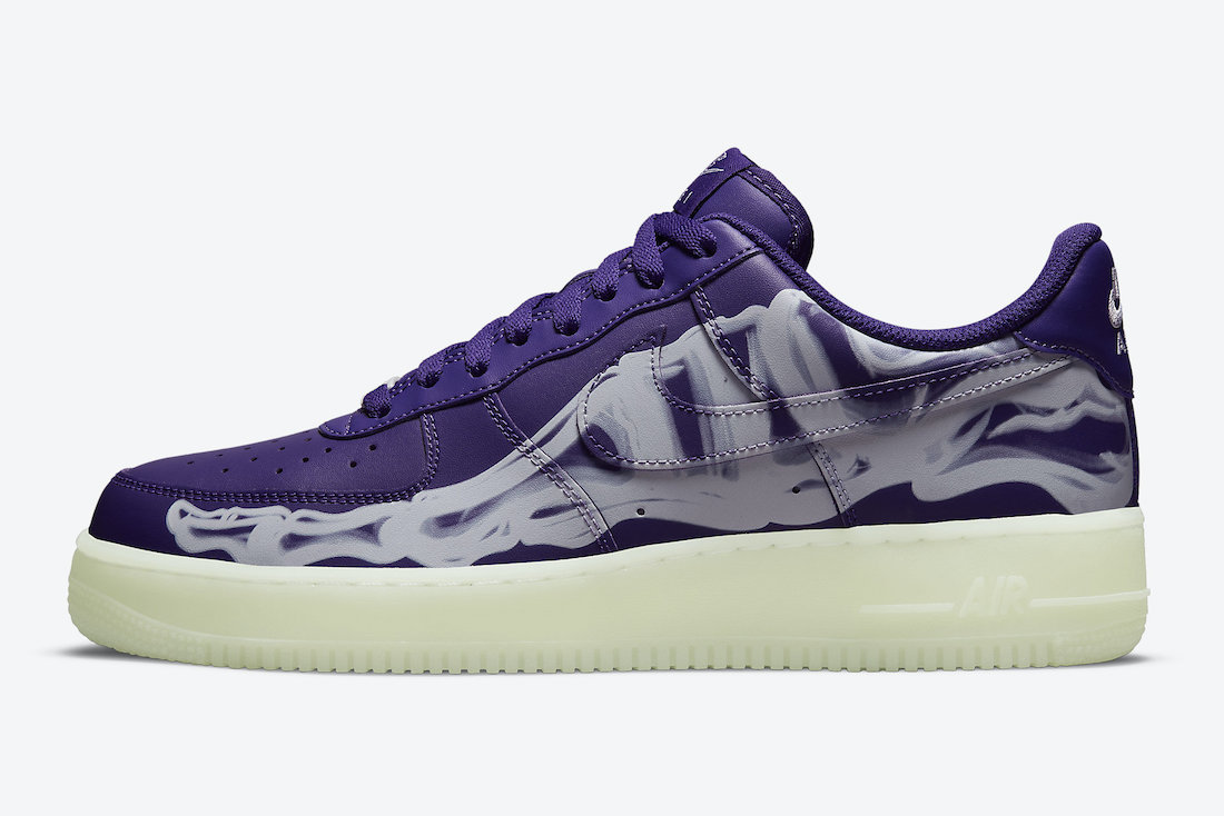 Nike Air Force 1 Skeleton Purple CU8067-500 发售日期