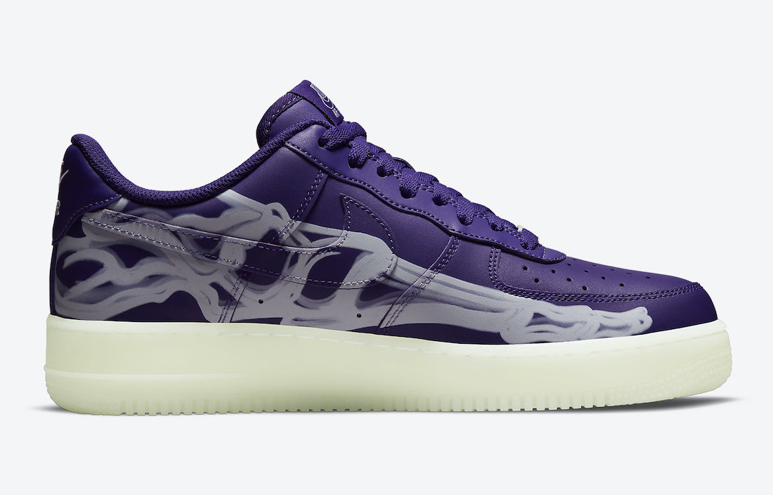 Nike Air Force 1 Skeleton Purple CU8067-500 发售日期