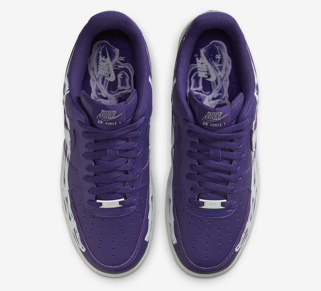 Nike Air Force 1 Skeleton Purple CU8067-500 发售日期