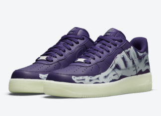 Nike Air Force 1 “Purple Skeleton” 官方照片