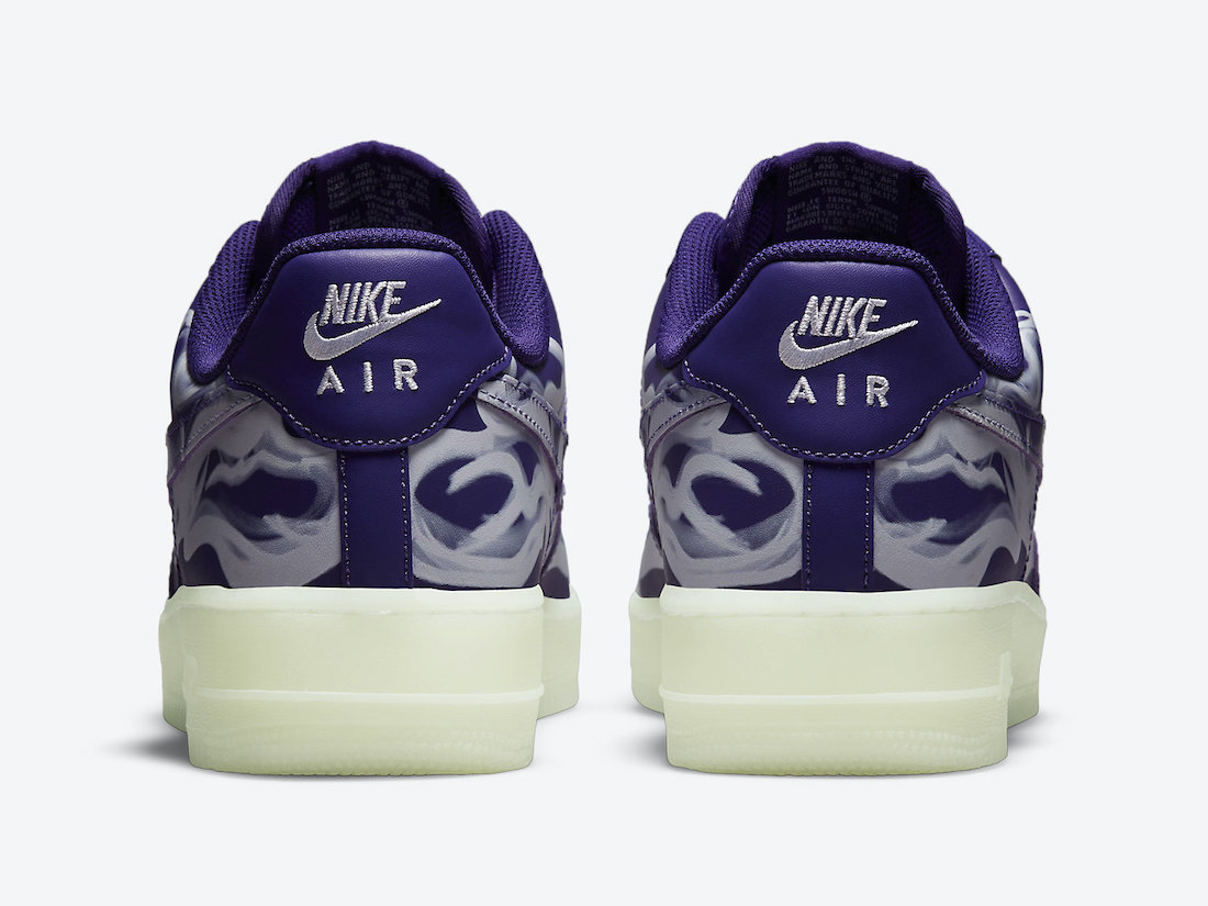 Nike Air Force 1 Skeleton Purple CU8067-500 发售日期