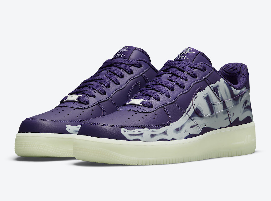 Nike Air Force 1 Skeleton Purple CU8067-500 发售日期