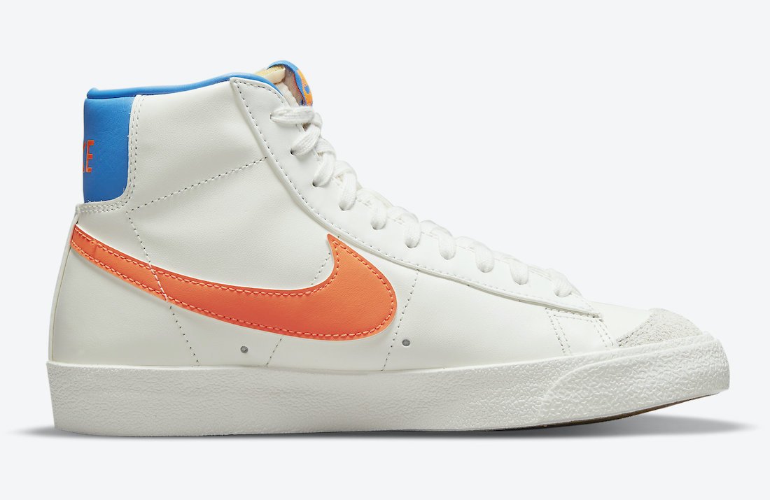 Nike Blazer Mid 77 白橙蓝 DQ4692-100 发布日期