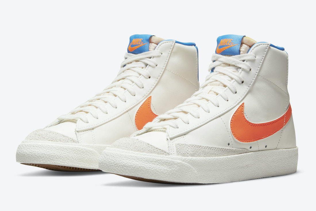 Nike Blazer Mid 77 白橙蓝 DQ4692-100 发布日期