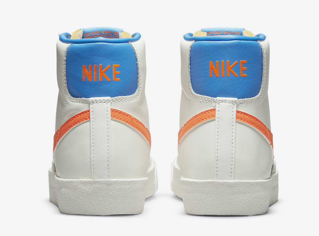 Nike Blazer Mid 77 白橙蓝 DQ4692-100 发布日期