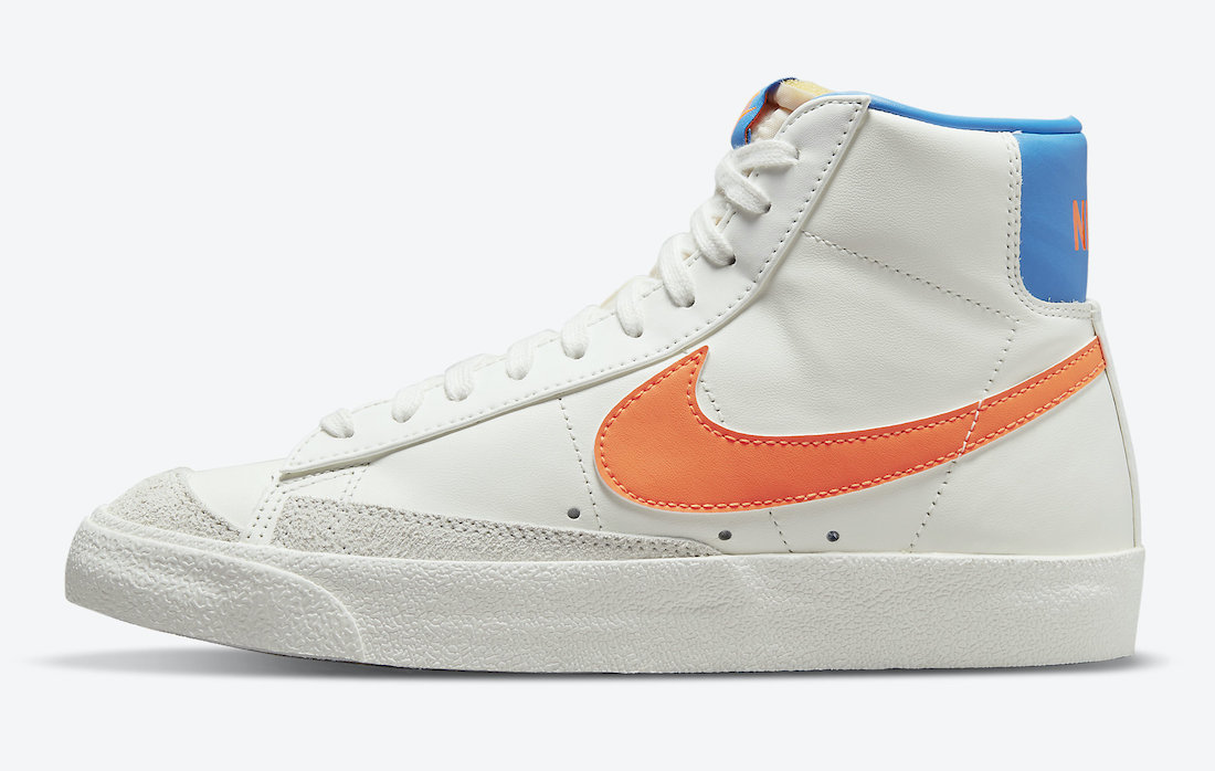 Nike Blazer Mid 77 白橙蓝 DQ4692-100 发布日期