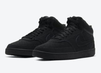 Nike Court Vision Mid 提供“Triple Black”