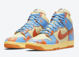 Nike Dunk High 1985“Orange Acid Wash”官方照片