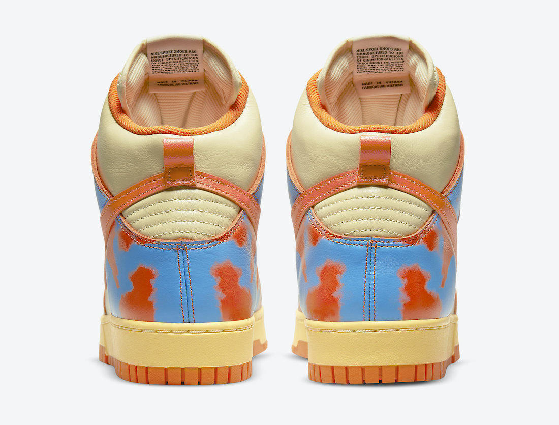 Nike Dunk High 1985 Orange Acid Wash DD9404-800 发布日期