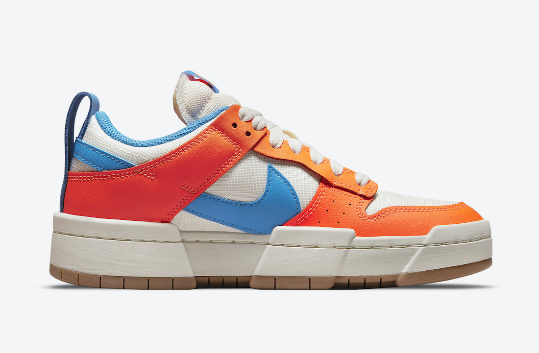 Nike Dunk Low Disrupt Total Orange Light Photo Blue CK6654-104 发布日期