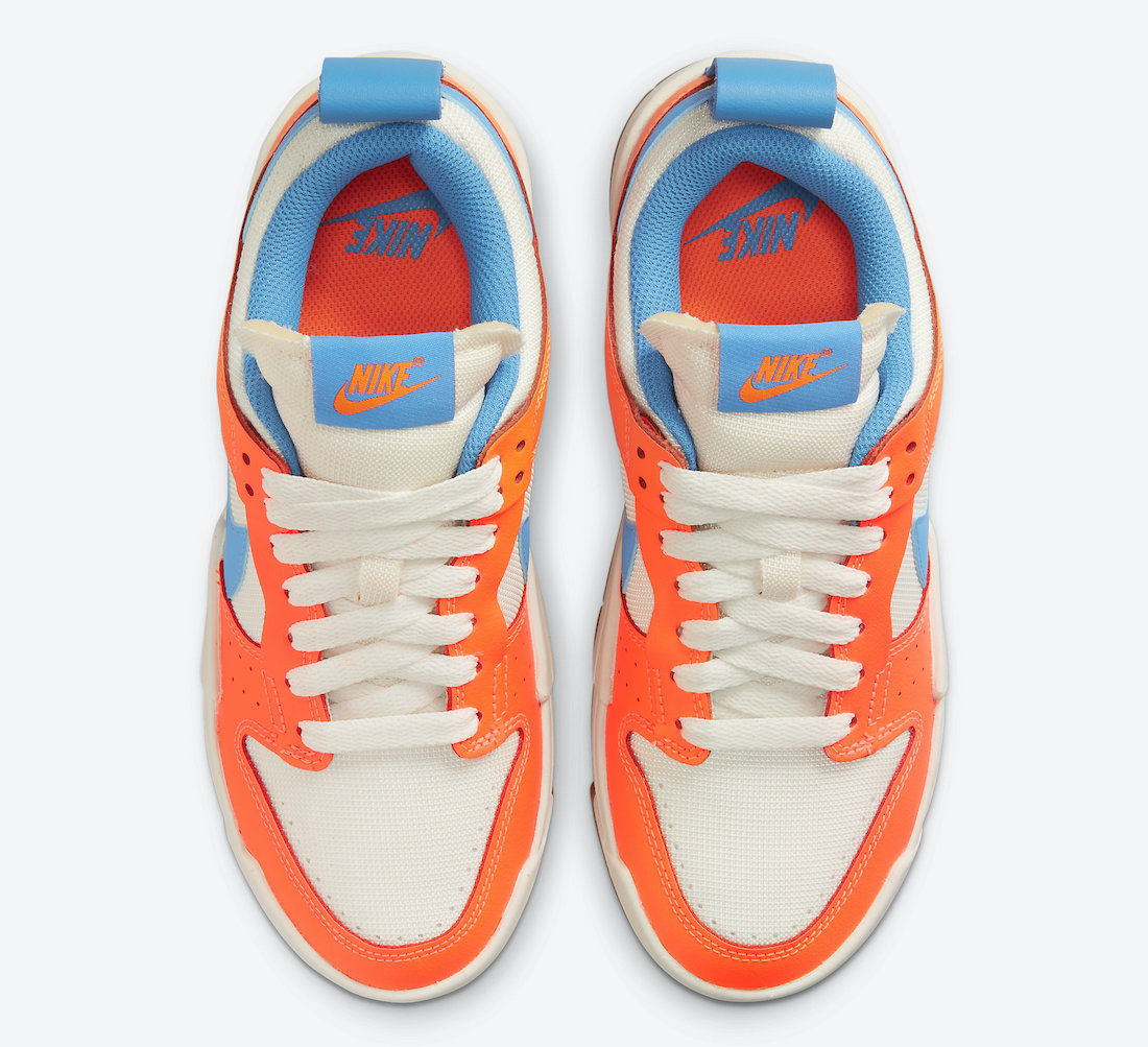 Nike Dunk Low Disrupt Total Orange Light Photo Blue CK6654-104 发布日期