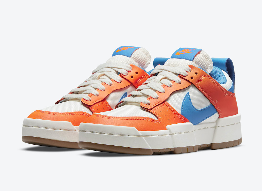 Nike Dunk Low Disrupt Total Orange Light Photo Blue CK6654-104 发布日期