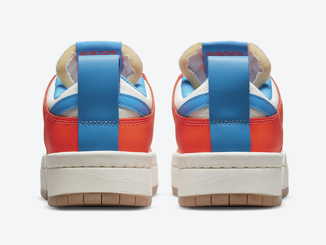 Nike Dunk Low Disrupt Total Orange Light Photo Blue CK6654-104 发布日期