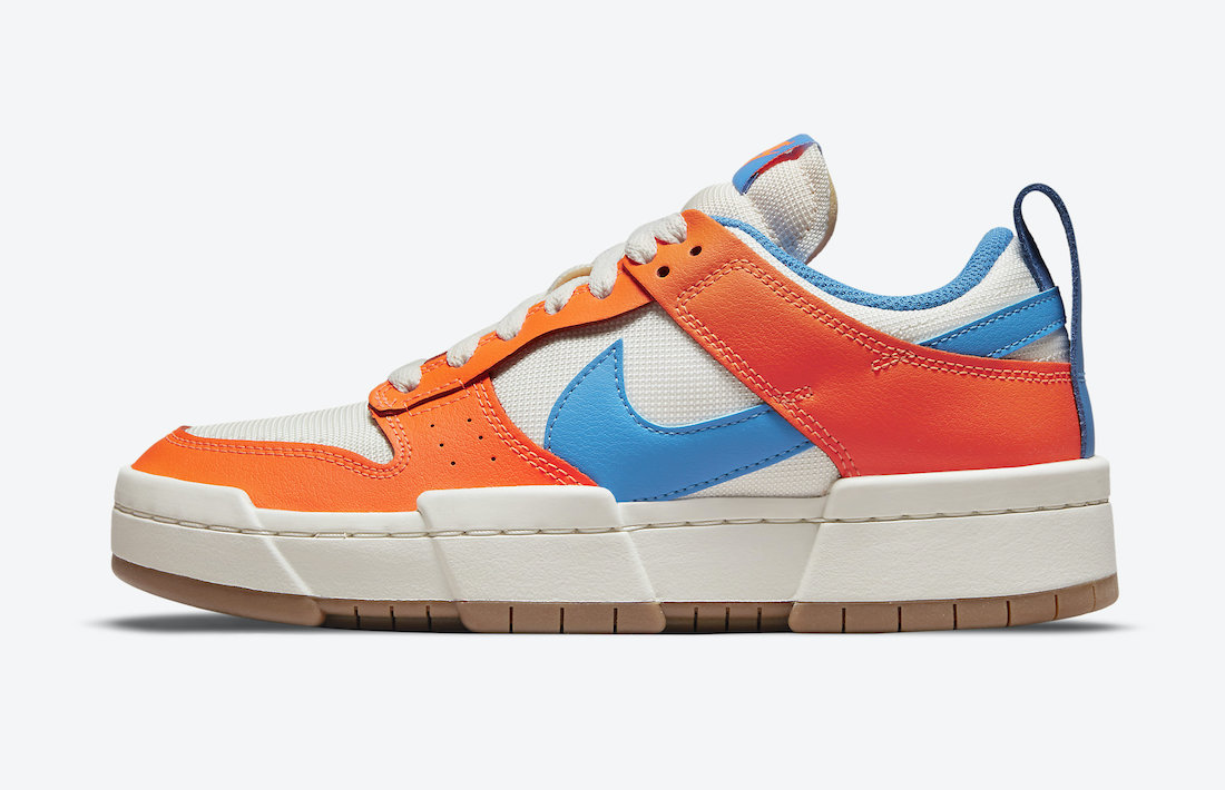 Nike Dunk Low Disrupt Total Orange Light Photo Blue CK6654-104 发布日期