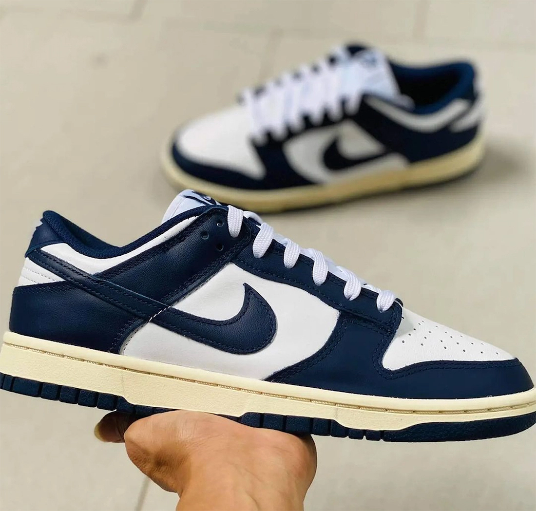 Nike Dunk Low 海军白黄色鞋底发布日期