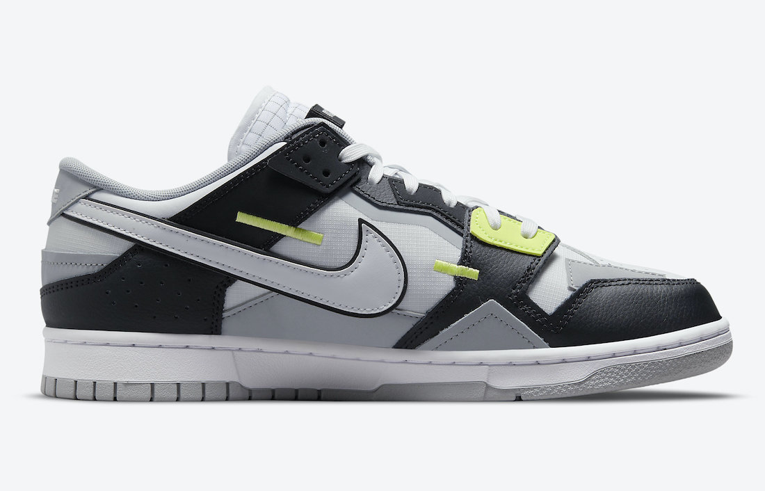 Nike Dunk Low Scrap Black White Wolf Gray Lemon Twist DC9723-001 发布日期