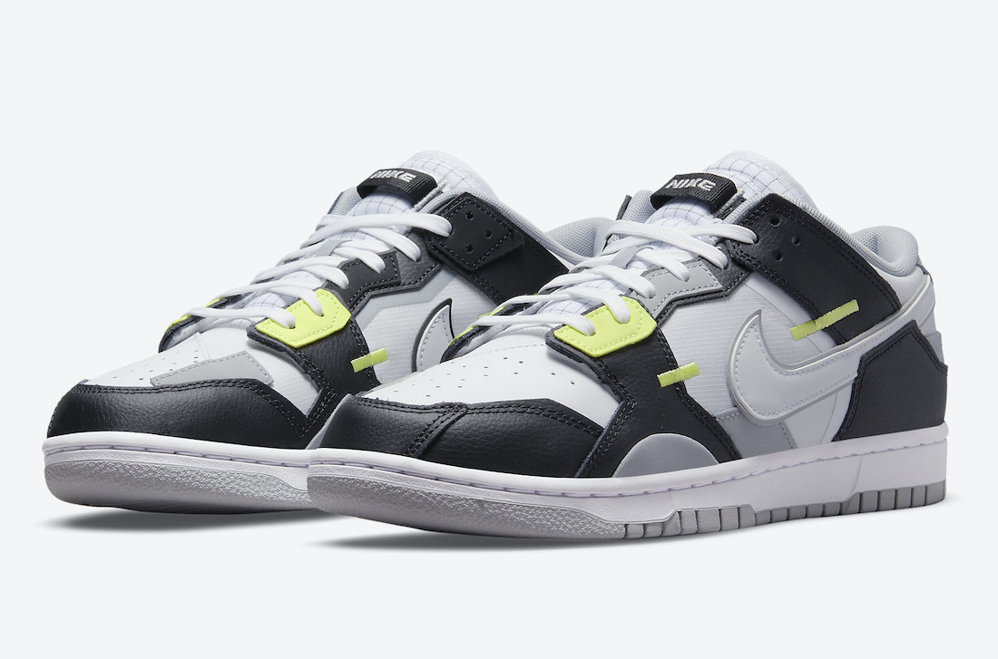 Nike Dunk Low Scrap Black White Wolf Gray Lemon Twist DC9723-001 发布日期