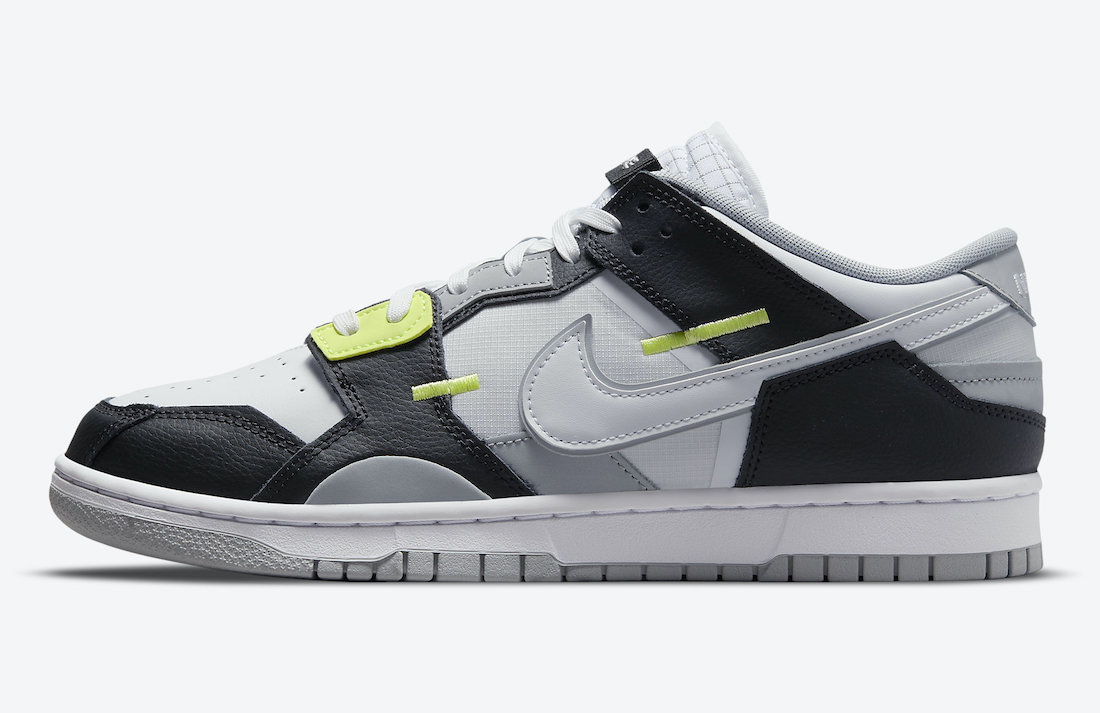 Nike Dunk Low Scrap Black White Wolf Gray Lemon Twist DC9723-001 发布日期