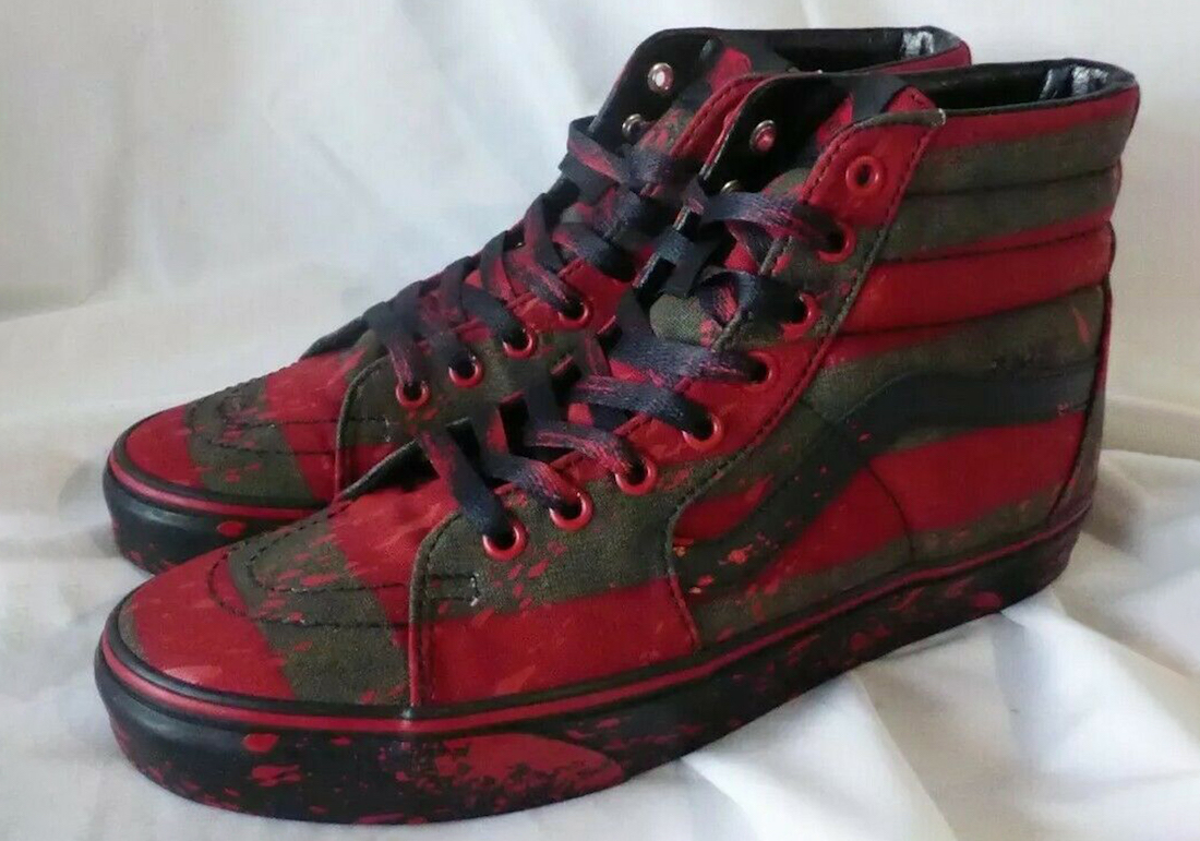 Elm Street Vans Sk8-Hi Freddy Krueger 发布日期的噩梦