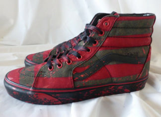 Vans Sk8-Hi “Freddy Krueger” 更大的“Horror”系列的一部分