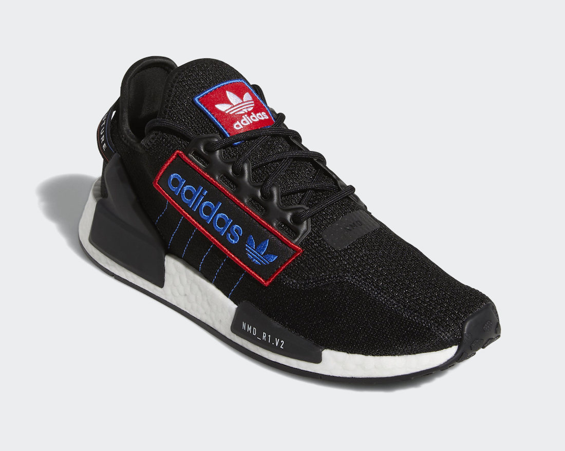 adidas NMD R1 V2 Black Scarlet Blue GX6266 发售日期