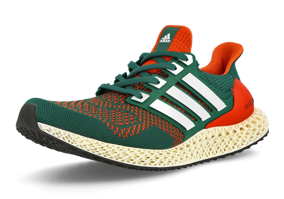 adidas Ultra 4D Miami Hurricanes Q46439 发布日期