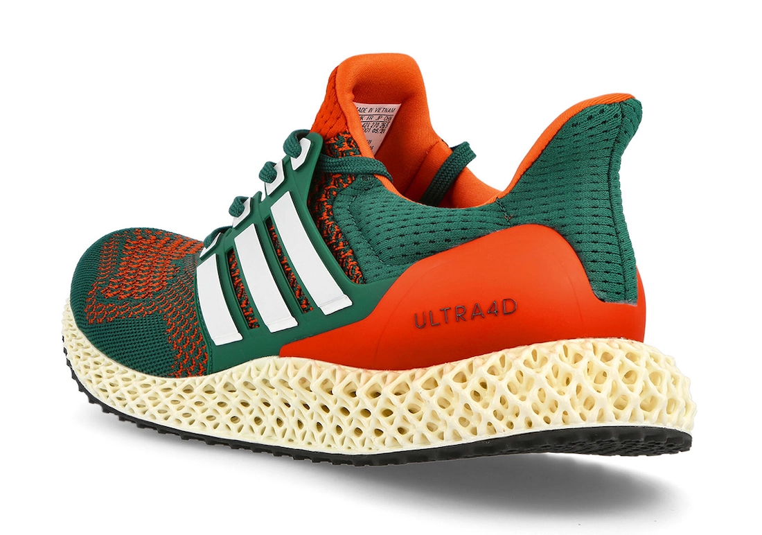 adidas Ultra 4D Miami Hurricanes Q46439 发布日期