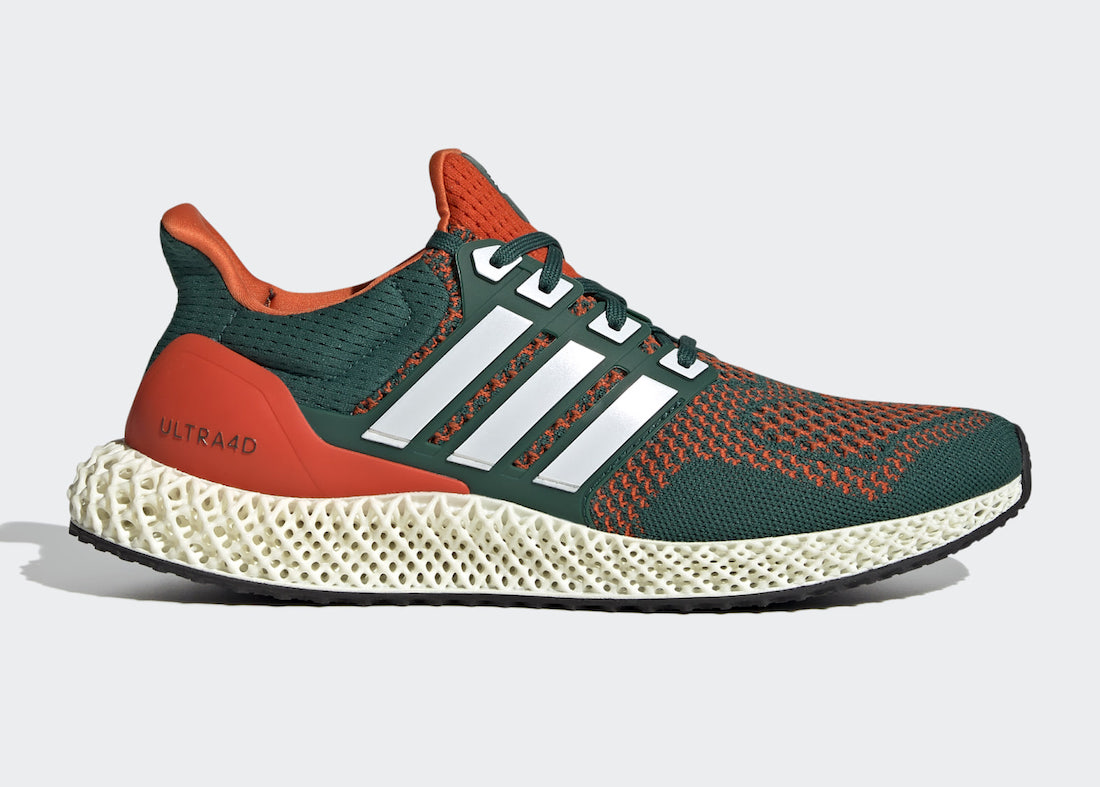 adidas Ultra 4D Miami Hurricanes Q46439 发售日期价格