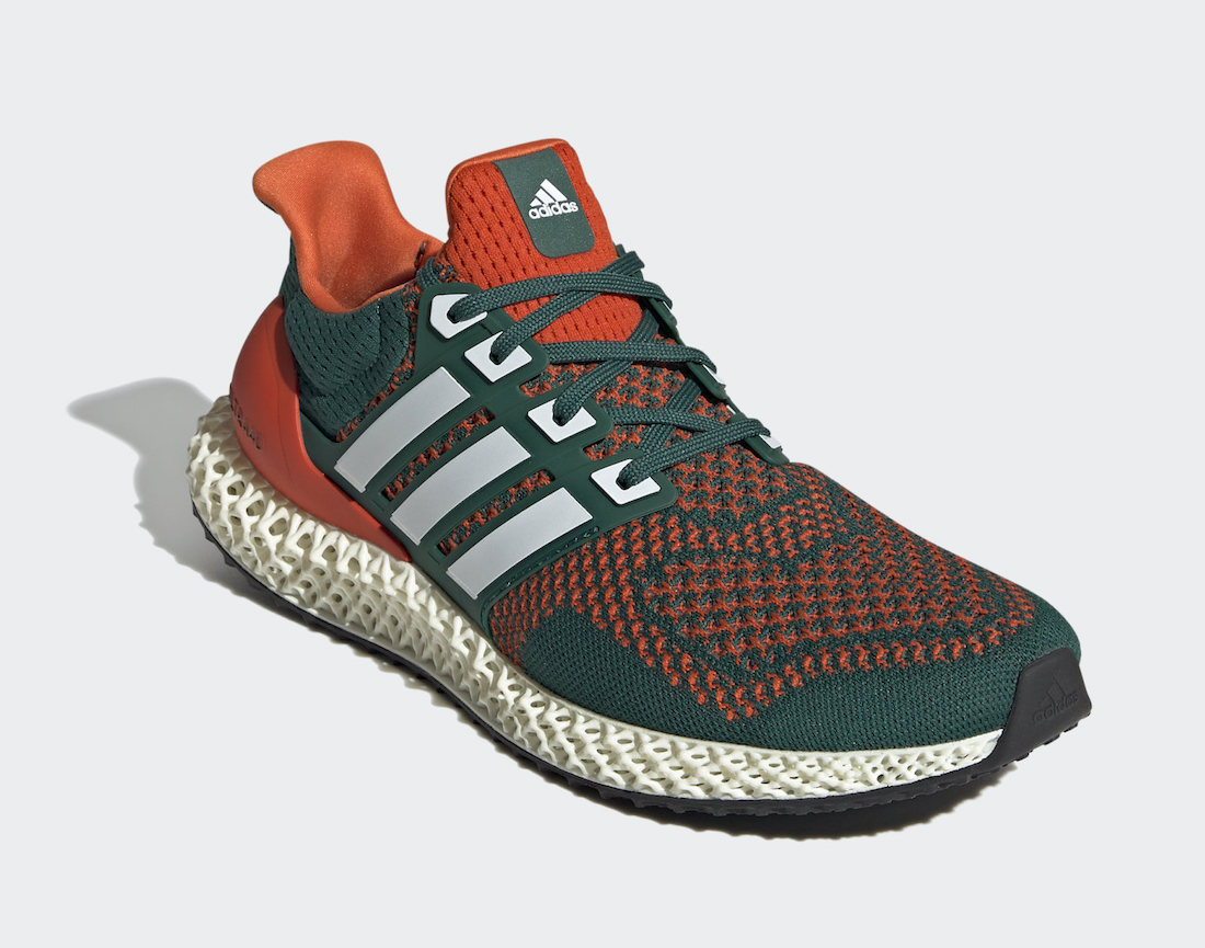 adidas Ultra 4D Miami Hurricanes Q46439 发售日期价格