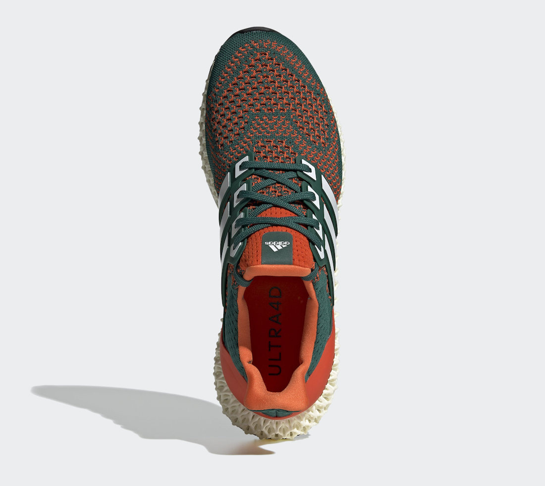 adidas Ultra 4D Miami Hurricanes Q46439 发售日期价格