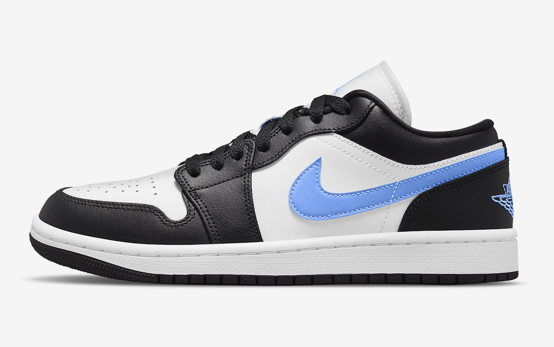 Air Jordan 1 Low Black University Blue White DC0774-041 发售日期